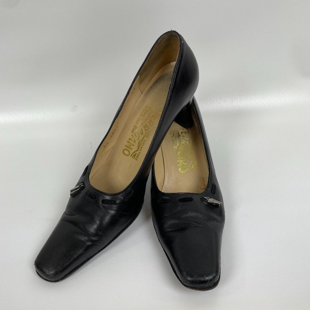 Ferragamo black heel